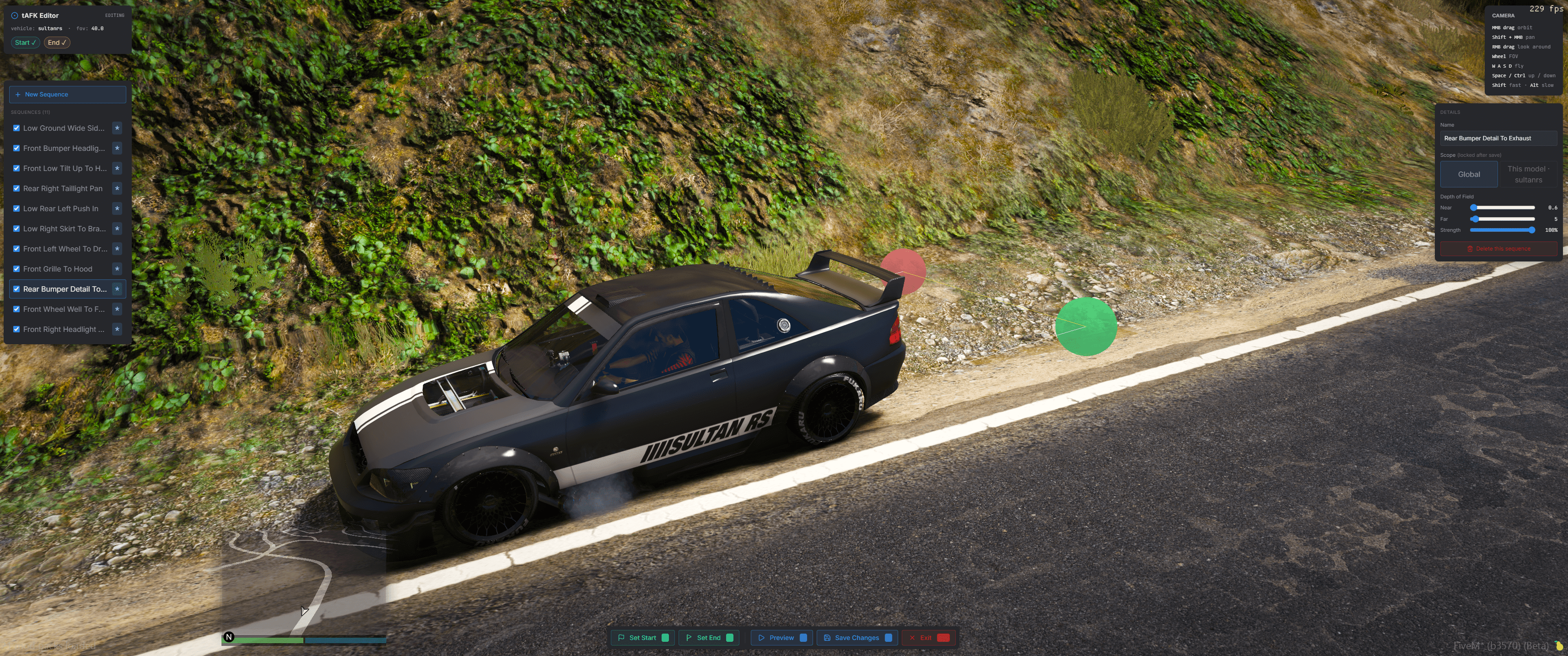 In-game sequence editor