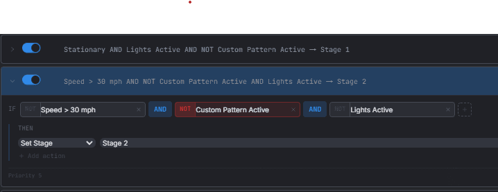 Trigger Rule Builder