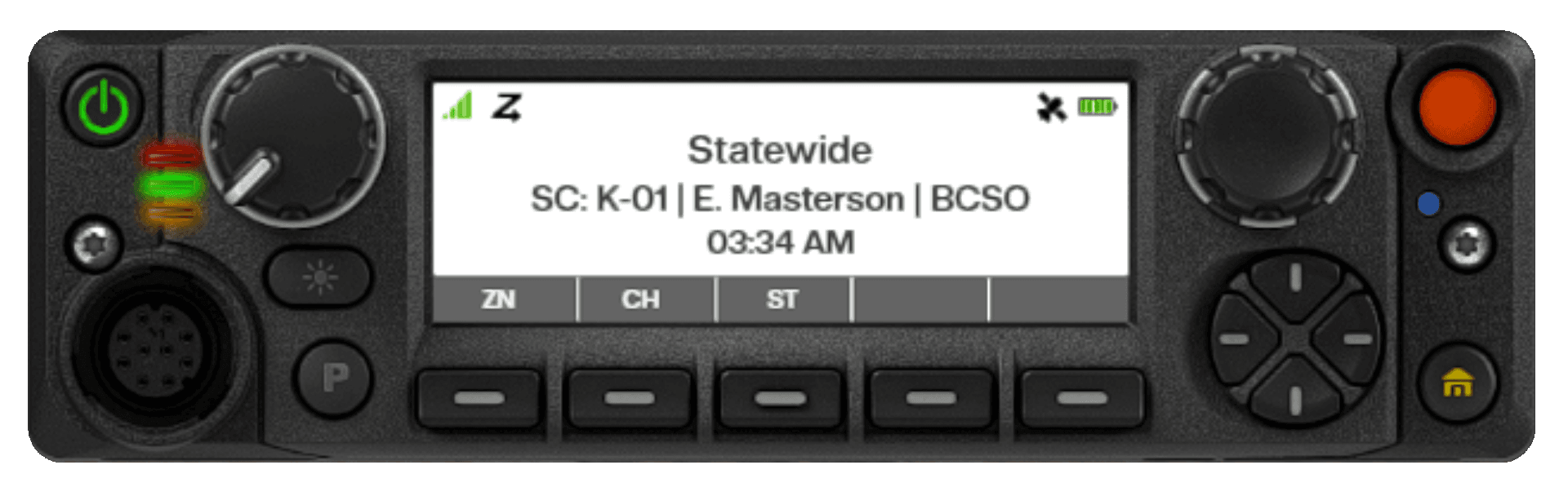 Scan-received transmission display